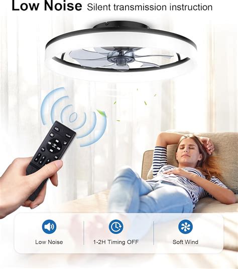 AQUBT Ceiling Fans with Lights and Remote, 20 Modern Low India | Ubuy