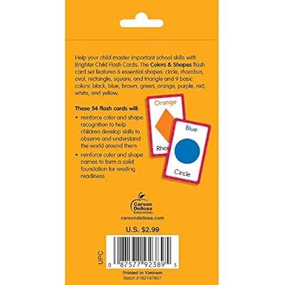 Carson Dellosa Colors and Shapes Flash Cards for India | Ubuy