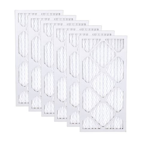 Filtrete 10-in W x 24-in L x 1-in MERV 8 Pleated Air Filter (6-Pack ...