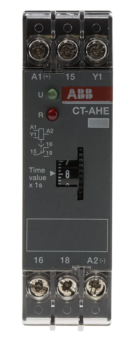 1SVR550118R1100 ABB | ABB 1SVR Series DIN Rail Mount Timer Relay, 24V ...