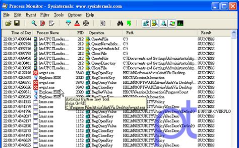Process Monitor PC 的图像结果
