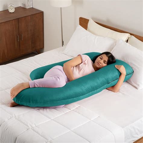 Wakefit Pregnancy Pillow | 3 Month Warranty | Velvet G-Shape Maternity ...