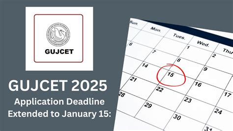 GUJCET 2025 Application Form: Deadline Extended to January 15 – Apply ...