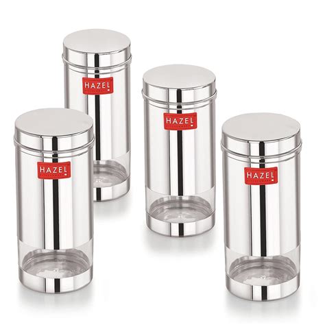 Buy HAZEL Stainless Steel Air Tight Refrigerator Storage Containers ...