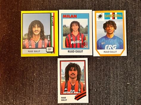 Buy 4 Merlin Football Stickers 89/90/93/94 Ruud Gullit Sampdoria Milan ...