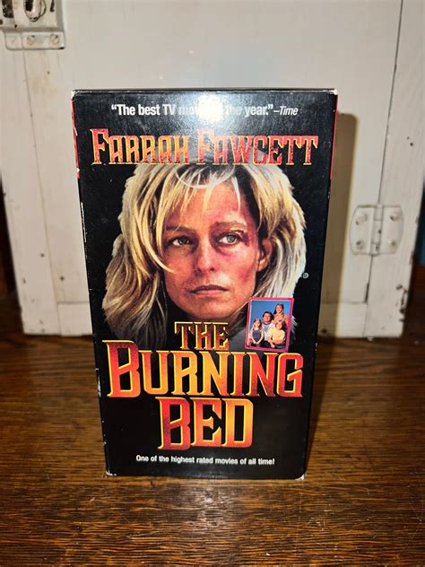 Vintage The Burning Bed VHS Tape, Farrah Hawcett