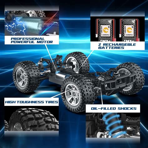 Buy DEERC 9200E Large Hobby RC Cars, 48 KM/H 1:10 Scale Fast High Speed ...