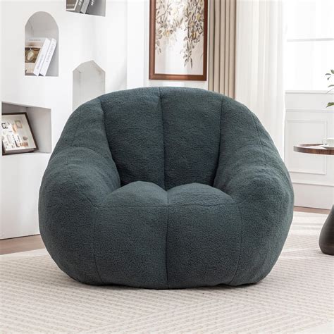 Setawix Bean Bag Chair with Filler, Teddy Bean Bag Chairs for Adults ...