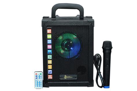 SuperTronics Portable Rechargable PA System Inbuilt USB, FM, AUX, Echo ...