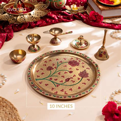 Pooja Thali Set for Mandir | Traditional Decor Online