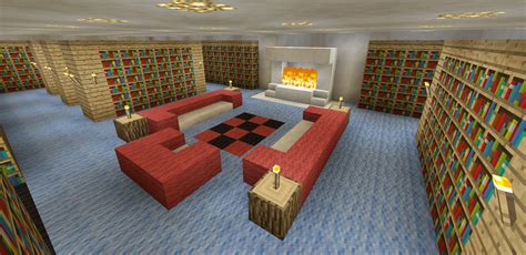 Image result for Minecraft Library House Design