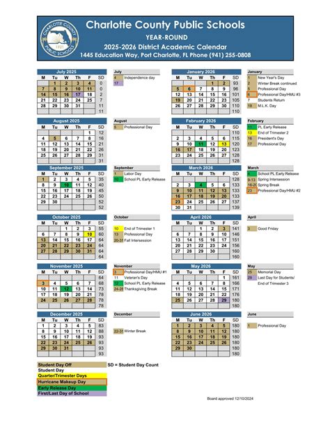 Charlotte County Schools Calendar 25-26 [PDF] - EduCounty