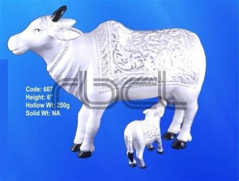 999 Silver Cow Calf Statue Manufacturer, Supplier from Agra