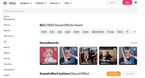 Hot Girl Soundboards and Discover Your Own Egirl Soundboard