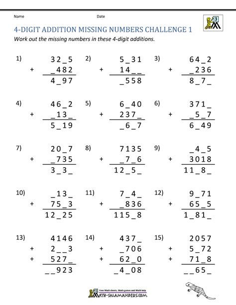 Image result for Adding Four-Digit Numbers