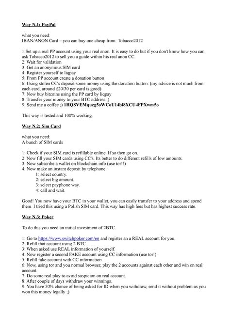 3 ways to cashout a credit card - Way N: PayPal what you need: IBAN ...