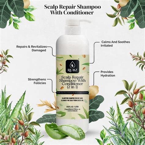 Scalp Repair Shampoo - 5 Litre | with 500ml Refillable Bottle – Rubz