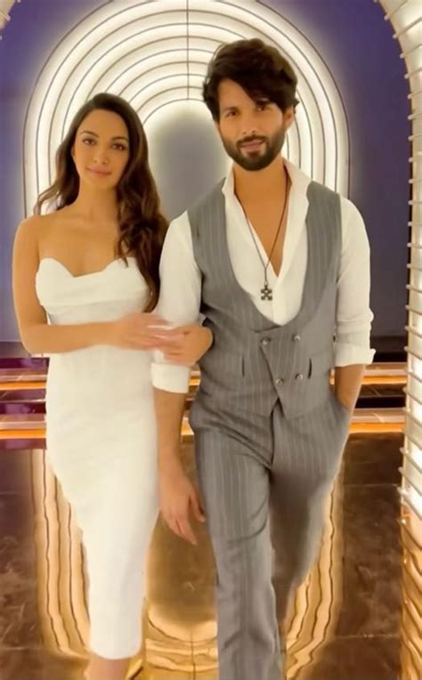 Shahid Kapoor Styles His Classic Gray Stripe Suit With A White Blazer ...