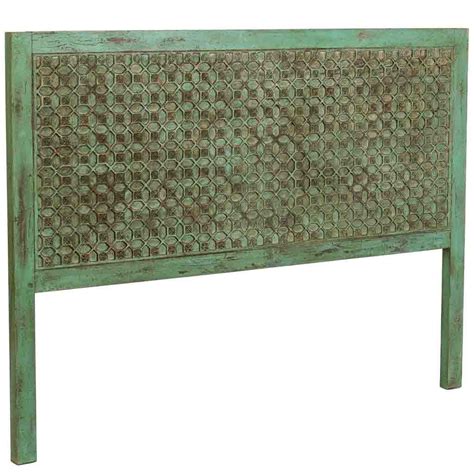 Tête de lit artisanale en bois vert 160 x 3 x 120 cm (h) | Leroy Merlin