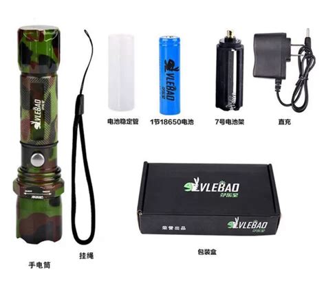 Image result for Rechargeable Tactical LED Flashlight