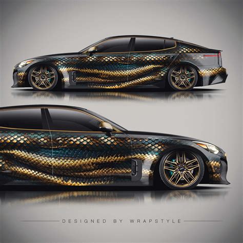 Kia Stinger GT - Snake Skin Design | WrapStyle