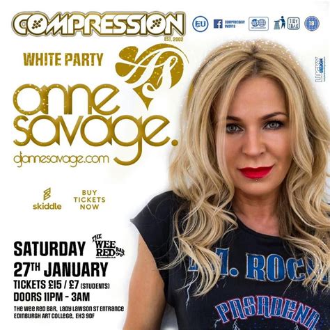Compression presents: Anne Savage, The Wee Red Bar, Edinburgh, 27 ...
