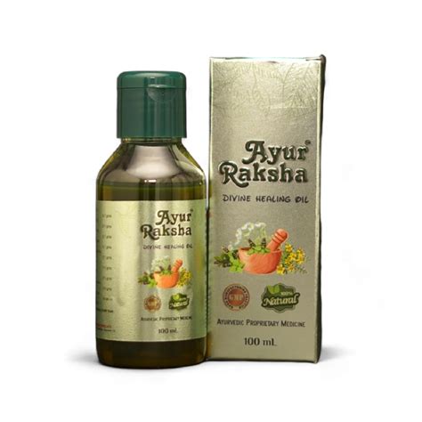 Ayur Raksha Divine Healing Oil, 100ml for Eczema, Psoriasis, Diabetic ...