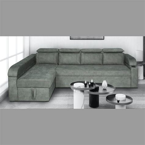 Davide Pull-Out Sofa Cum Bed in Teal Blue – eTerior
