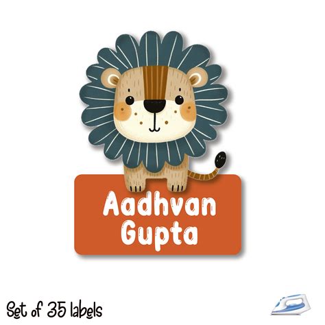 Personalized Iron On Labels (Shape) – The Brainy Bear Store