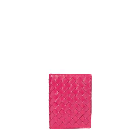 Stylish Leather Passport Cover - Hot Pink | Calonge