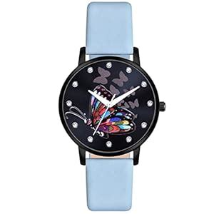 Buy Shocknshop Leather Analouge Black Dial Analog Wrist Watch For Women ...