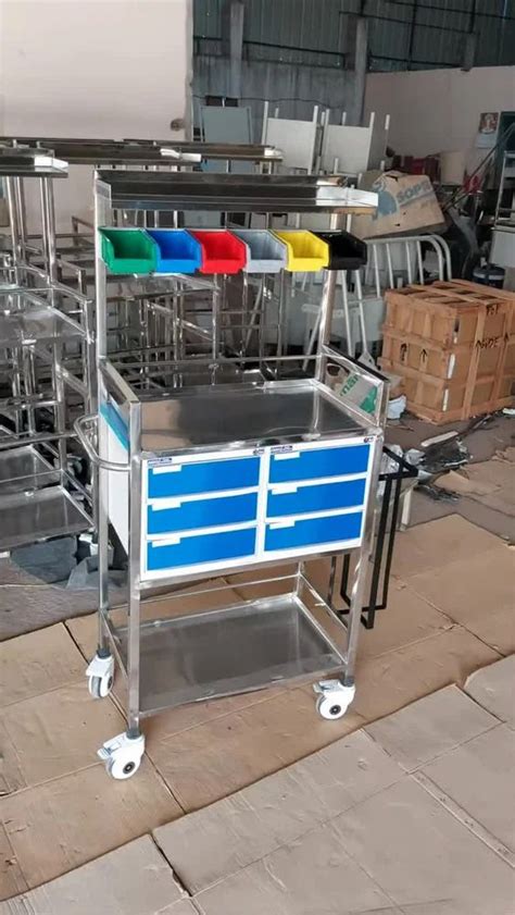 Hospital Furniture - Hospital Bedside Cabinet Trolley Manufacturer from ...