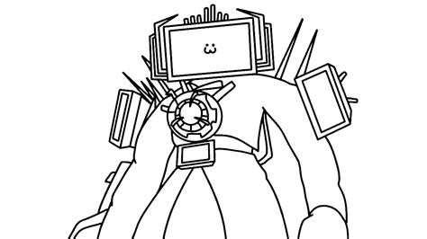 30 Coloring TV Man free - Download or color online