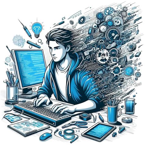 Image result for Computer Engineering Guy Drawing