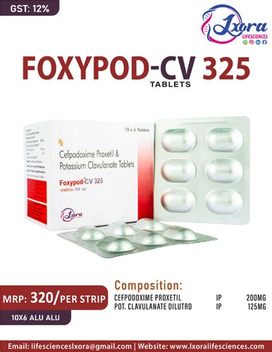 FOXYPOD-CV 325 Tablets Chemross Lifesciences Pvt. Ltd.