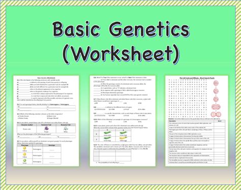 Genetics Basics 的图像结果