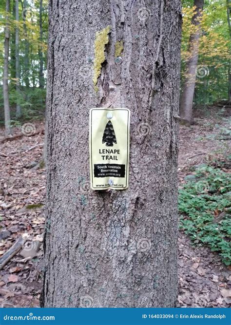 Lenape Trail, South Mountain Reservation, NJ, USA Editorial Stock Image ...