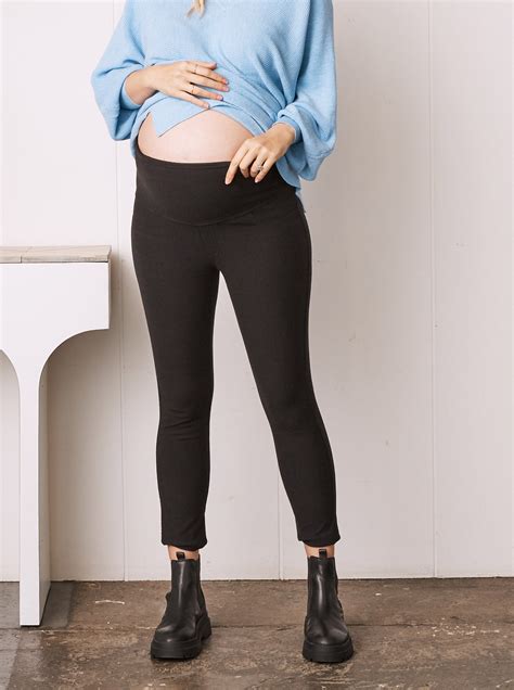 High Waist Skinny Black Maternity Pants – Angel Maternity USA