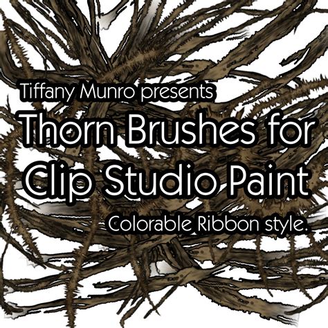 Thorn, Root, Branch and Bramble brushes for Clip Studio Paint ...