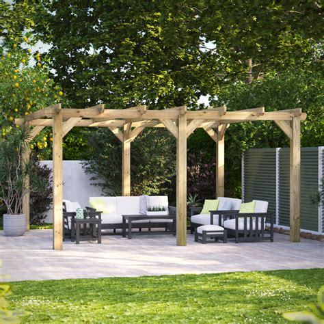 Oren 16' x 14' Treated Pergola with Pressure - Which Shed?