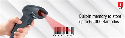 iBall WBS-650MV 2.4GHZ Wireless High-Speed 1D Barcode Scanner Reader ...