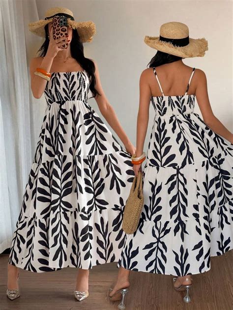 Breezaya Women Vacation Casual Holiday Style Spaghetti Strap A Line ...