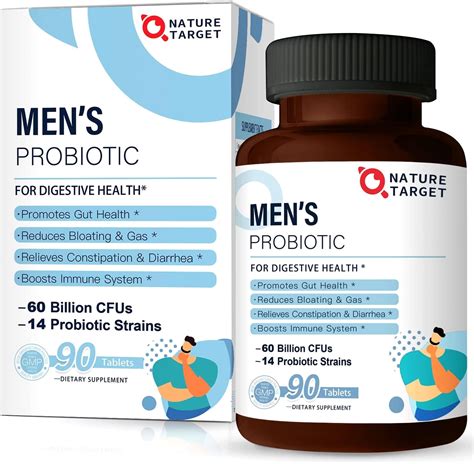 Amazon.com: NATURE TARGET Probiotics for Men with Men Care Supplement, Prebiotics & Probiotic ...