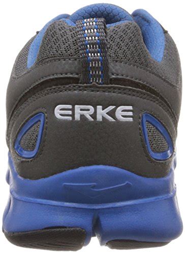 Buy Erke Men's Training Charcoal Grey and Royal Blue Mesh Running Shoes ...