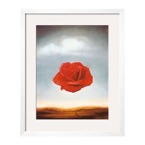 Salvador Dalí // Rose Meditative (Black Frame) - Salvador Dali - Touch ...