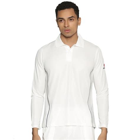 ARJUN PRO - FUll SLEEVES - CRICKET WHITES T-SHIRT - Sr – Omtex Sports