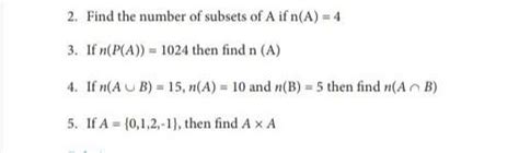 if n (AUB) = 15 n(A)=10 and n(B) =5 then find n.? - Brainly.in