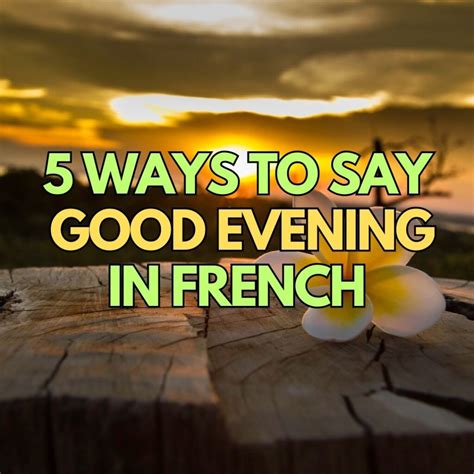 5 Ways to say Good Morning in French - NeedFrench