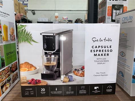 Sur La Table Capsule Espresso Maker with LED Touchscreen Display