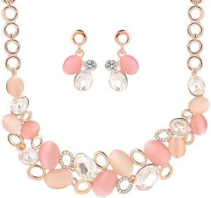 Shining Diva Crystal Multicolor Jewellery Set Price in India - Buy ...